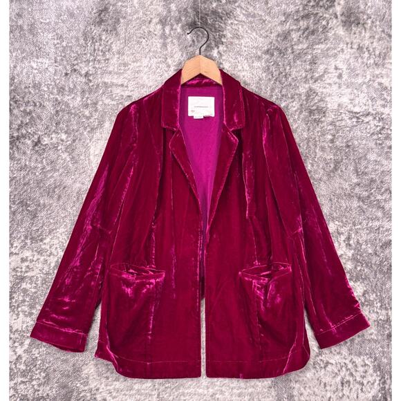 Anthropologie Jackets & Blazers - Anthropologie Jacket Medium Womens Velvet Tulip Hem Blazer